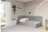 ALTDECOR FIKY Jugendbett mit Bettkasten, 100x200cm, grau