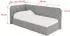 ALTDECOR FIKY Jugendbett mit Bettkasten, 100x200cm, grau