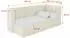 ALTDECOR HUGY Jugendbett mit Bettkasten, 90x200cm, beige
