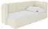 ALTDECOR HUGY Jugendbett mit Bettkasten, 90x200cm, beige