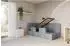 ALTDECOR KIVY Jugendbett mit Bettkasten 90x200, grau (800001942074)