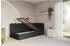 ALTDECOR Arty Jugendbett mit Bettkasten, 90x200cm, schwarz