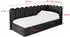 ALTDECOR Arty Jugendbett mit Bettkasten, 90x200cm, schwarz