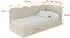 ALTDECOR Vely Jugendbett mit Bettkasten 90x200cm, dunkelbeige (800001939021)
