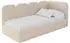 ALTDECOR Vely Jugendbett mit Bettkasten 90x200cm, dunkelbeige (800001939021)