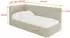 ALTDECOR MULY Jugendbett mit Bettkasten 90x200, dunkelbeige