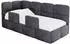 ALTDECOR KIVY Jugendbett mit Bettkasten, 100x200cm, dunkelgrau (800001942027)