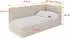 ALTDECOR DEXY Jugendbett mit Bettkasten, 80x200cm, dunkelbeige (800001939009)
