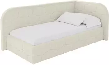 ALTDECOR JAXY Jugendbett mit Bettkasten, Polsterbett 80x200cm, beige (800001942767)