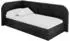 ALTDECOR JAXY Jugendbett mit Bettkasten, 80x200cm, schwarz (800001941670)