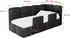 ALTDECOR KIVY Jugendbett mit Bettkasten 90x200, schwarz (800001931794)