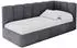 ALTDECOR DEXY Jugendbett mit Bettkasten 100x200cm, dunkelgrau (800001942270)