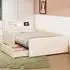 Stilvora Kinder-Einzelbett 90x200cm Kunstleder, Schubladen, LED & USB (KABLB5Y7DDY)