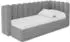 ALTDECOR HUGY Jugendbett mit Bettkasten, 90x200cm, grau (800001941546)
