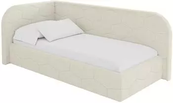 ALTDECOR JAXY Jugendbett mit Bettkasten und Matratze, 80x200cm, beige (800001942806)