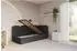 ALTDECOR Vely Jugendbett mit Bettkasten 90x200cm, schwarz (800001939019)