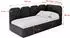 ALTDECOR Vely Jugendbett mit Bettkasten 90x200cm, schwarz (800001939019)