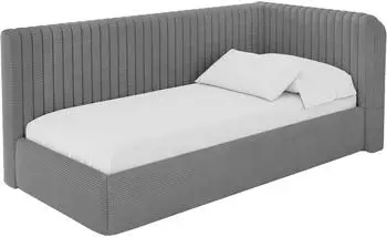 ALTDECOR AURY Jugendbett mit Bettkasten, 80x200cm, dunkelgrau (800001941684)