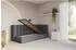 ALTDECOR Hugy Jugendbett mit Bettkasten 90x200cm, dunkelgrau (800001941573)