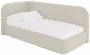 ALTDECOR JOVY Jugendbett mit Bettkasten, Polsterbett 100x200cm, beige (800001942542)