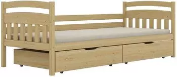 Marks & Spencer Tosia Kinderbett mit Lattenrost und Schubladen, Holz, 90x200cm