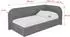 ALTDECOR JAXY Jugendbett mit Bettkasten 80x200cm, dunkelgrau, Polsterbett