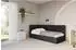 ALTDECOR MULY Jugendbett mit Bettkasten, 90x200cm, schwarz (800001939523)