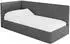 ALTDECOR TULY Jugendbett mit Bettkasten 90x200, dunkelgrau, Polsterbett