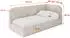 ALTDECOR ELRY Jugendbett mit Bettkasten und Lattenrost, 100x200cm, beige (800001941627)