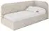 ALTDECOR ELRY Jugendbett mit Bettkasten und Lattenrost, 100x200cm, beige (800001941627)