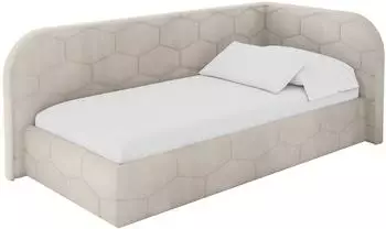 ALTDECOR JAXY Jugendbett mit Bettkasten, 80x200cm, beige (800001942829)