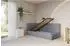 ALTDECOR BEMY Jugendbett mit Bettkasten, 100x200cm, grau (800001941597)