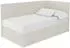 ALTDECOR LOVY Jugendbett mit Bettkasten, Polsterbett 80x200cm, beige, links (800001609174)