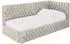 ALTDECOR MULY Jugendbett mit Bettkasten, 80x200cm, Velours, beige (800001939467)