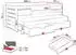 Mirjan24 Tomas II Jugendbett mit 2 Bettschubladen, 90x200cm, grau (800001997192)