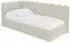 ALTDECOR Arty Jugendbett mit Bettkasten, Bouclé, beige, 90x200cm (800001941224)