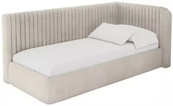 ALTDECOR Aury Jugendbett mit Bettkasten und Matratze, 90x200cm, beige