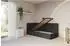 ALTDECOR DEXY Jugendbett mit Bettkasten und Matratze, schwarz, 100x200cm (800001942063)