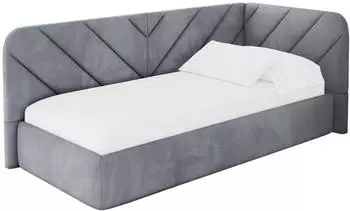ALTDECOR FIKY Jugendbett mit Bettkasten 90x200cm, grau (800001942310)
