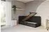 ALTDECOR Elsy Jugendbett mit Bettkasten 80x200, Polster, schwarz (800001941218)