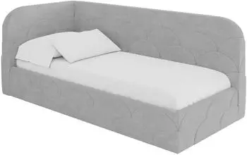 ALTDECOR ELRY Jugendbett mit Bettkasten und Matratze, 100x200cm, grau (800001942441)