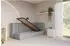 ALTDECOR HUGY Jugendbett mit Bettkasten, 100x200cm, grau (800001941491)