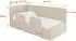 ALTDECOR NORY Jugendbett mit Bettkasten, 90x200cm, beige (800001939584)