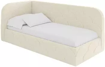 ALTDECOR ELRY Jugendbett mit Bettkasten und Lattenrost, 80x200cm, beige (800001941475)