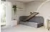 ALTDECOR Jovy Jugendbett mit Bettkasten und Lattenrost, 80x200cm, dunkelgrau (800001942548)