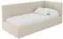 ALTDECOR BEMY Jugendbett mit Bettkasten und Lattenrost, 90x200cm, dunkelbeige (800001941585)