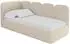 ALTDECOR Vely Jugendbett mit Bettkasten 90x200cm, Bouclé, dunkelbeige (Quelle 06)