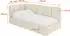 ALTDECOR AVRY Jugendbett mit Bettkasten und Lattenrost, 80x200cm, beige (800001941906)