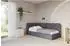 ALTDECOR FIKY Jugendbett mit Bettkasten und Lattenrost, 100x200cm, dunkelgrau (800001942193)
