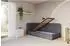 ALTDECOR FIKY Jugendbett mit Bettkasten und Lattenrost, 100x200cm, dunkelgrau (800001942193)